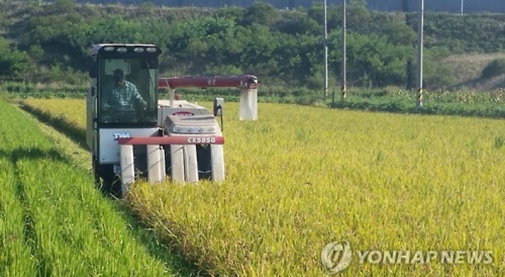 Korea's rice output falls slightly in 2016