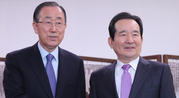 Former UN chief meets political bigwigs