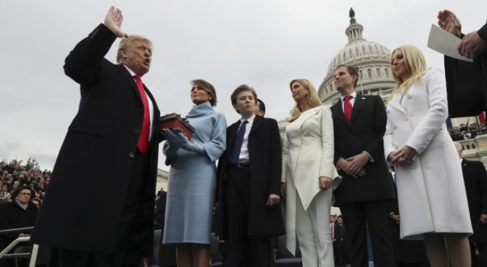 Trump sworn in as 45th president of US