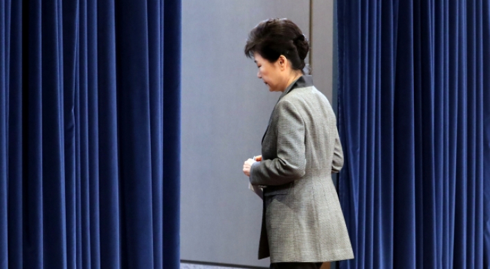 Park Geun-hye ousted