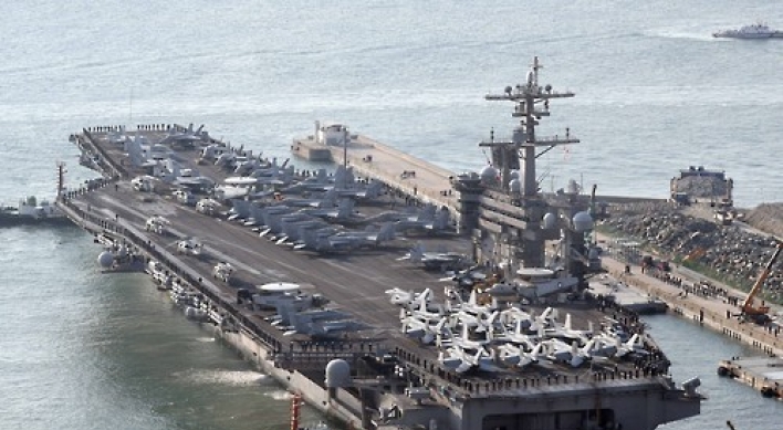 Carl Vinson enters Busan to join annual drills