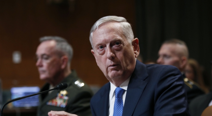 Mattis: US needs strong nuclear, conventional forces to cope with N. Korea, other threats