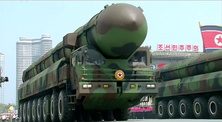 NK rolls out missiles, other weaponry at parade