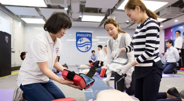 Philips Korea initiates CPR training for all employees