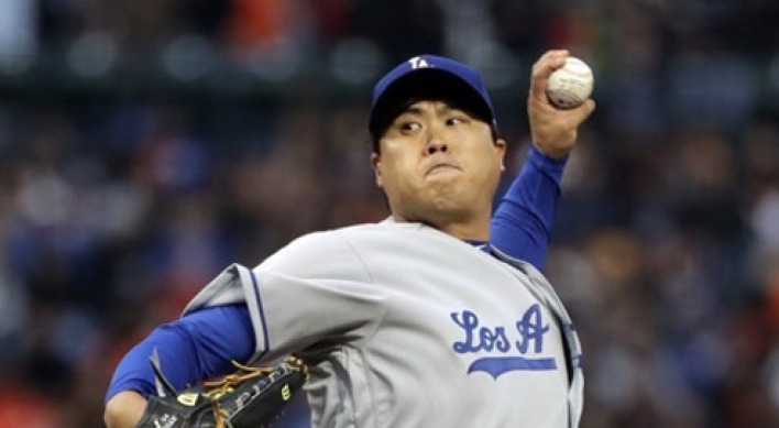 Dodgers' Ryu Hyun-jin suffers 4th straight loss despite strong outing