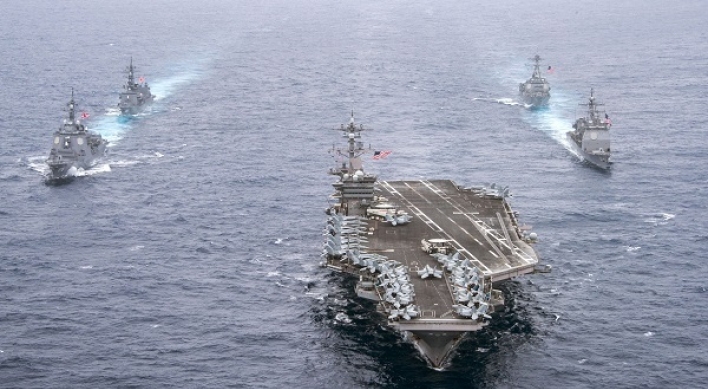 N. Korean state media makes 1st mention of US aircraft carrier in S. Korean waters