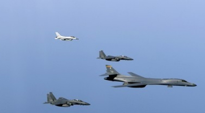 US strategic bombers fly over Korea early this week