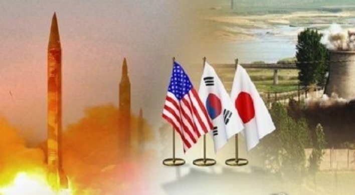 S. Korea, US, Japan assure unity against N. Korea's provocation