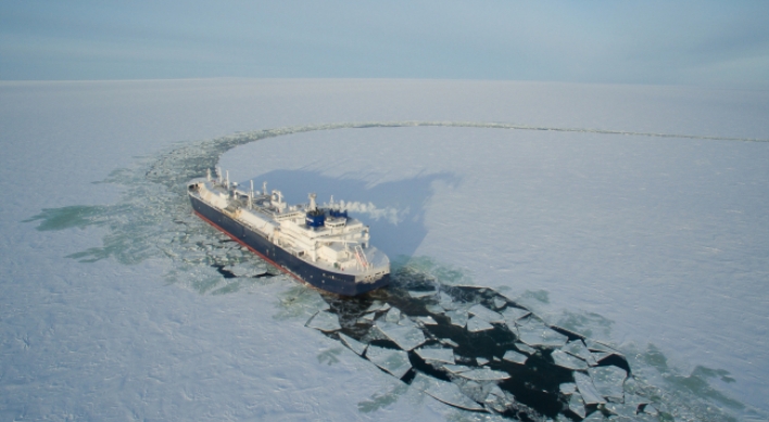 DSME launches first icebreaking LNG ship in Russia