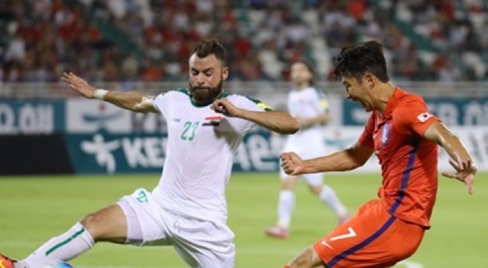 Korea, Iraq play to scoreless draw in football friendly