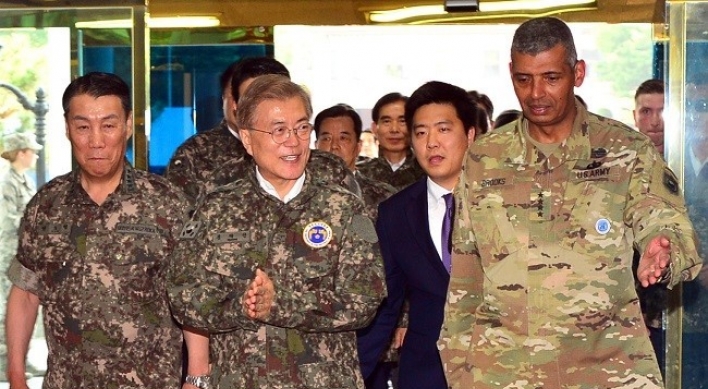 S. Korean president calls for deterrence against N. Korea's missile threats