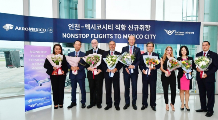 Aeromexico begins direct Seoul-Mexico City flights