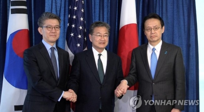 S. Korea, US, Japan call for tough action against NK