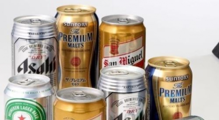 Japanese brands top imported beer in  Korea