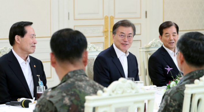 Moon to raise defense budget to 2.9% of GDP within term