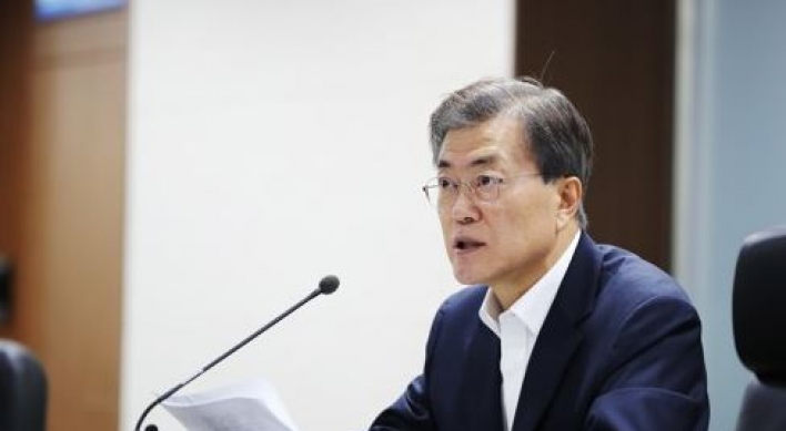 Moon received intel briefing on N. Korea's ICBM test 2 days before launch