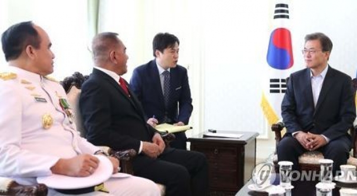 Korean president vows enhanced cooperation with Indonesia, ASEAN