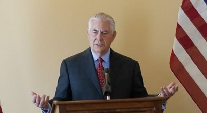 Tillerson: N. Korea must stop missile launches if it wants talks