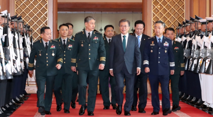 Moon Jae-in urges ‘complete’ overhaul of military
