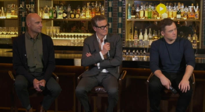 Colin Firth, Taron Egerton, Mark Strong meet with Korean fans via live stream