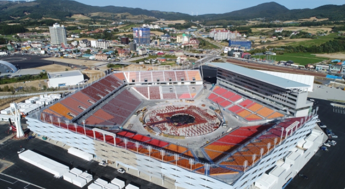 South Korea nears completion of stadium for Olympic ceremonies