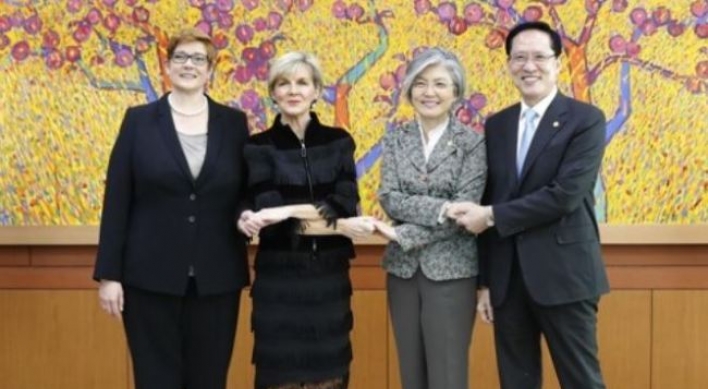 Korea, Australia voice concerns over NK nukes, call for diplomatic efforts