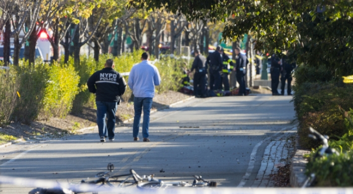 8 killed by New York motorist in 'cowardly act of terror'