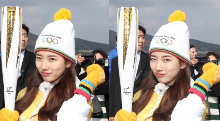 [PyeongChang 2018] Suzy bears Olympic Torch