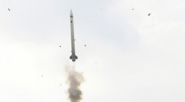 Korea's anti-aircraft guided missile proves accuracy in firing contest