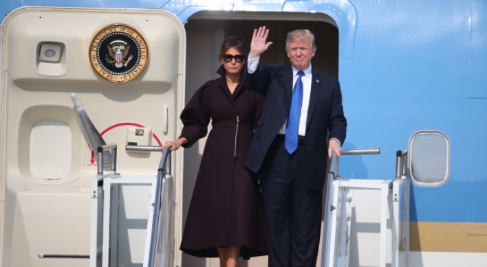 Trump arrives for two-day state visit