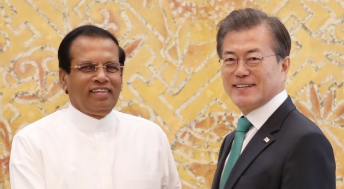 Leaders of Korea, Sri Lanka agree to bolster ties