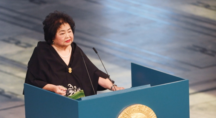 Nobel-winning Hiroshima survivor laments nuclear ‘insanity’