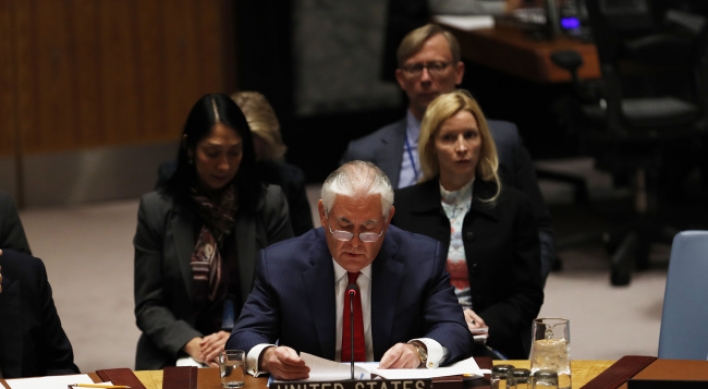 N.Korea must 'earn its way back to table,' Tillerson tells UN