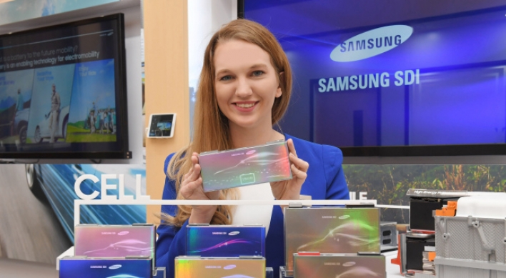 Samsung SDI showcases latest EV batteries at NAIAS 2018