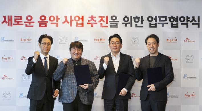 SKT readying new music service with K-pop heavyweights