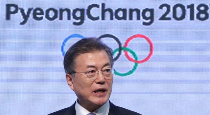 Moon says PyeongChang Olympics will mark start of building peace in Asia