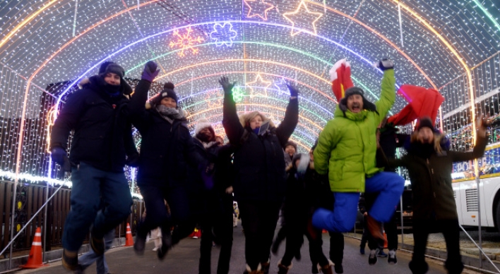 [Photo News] Excitement runs high for opening ceremony of PyeongChang Olympics