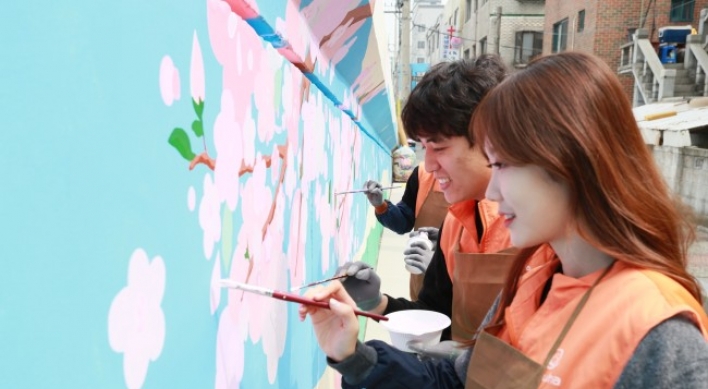 [Photo News] Mural painting in bloom