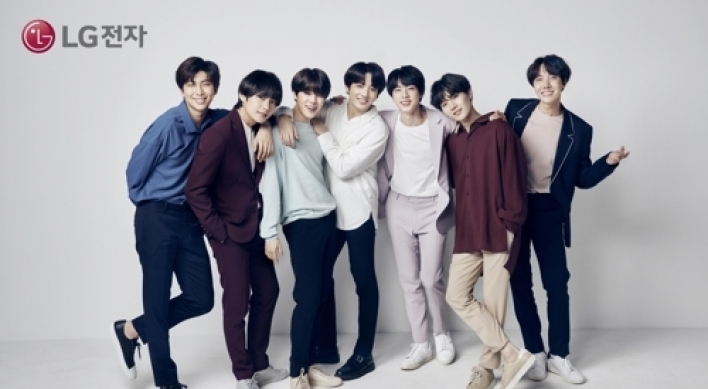 BTS becomes new models for LG Electronics' smartphones