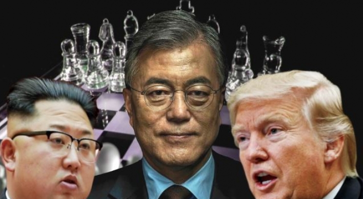 A look at verbal exchanges between Trump, Kim and Moon