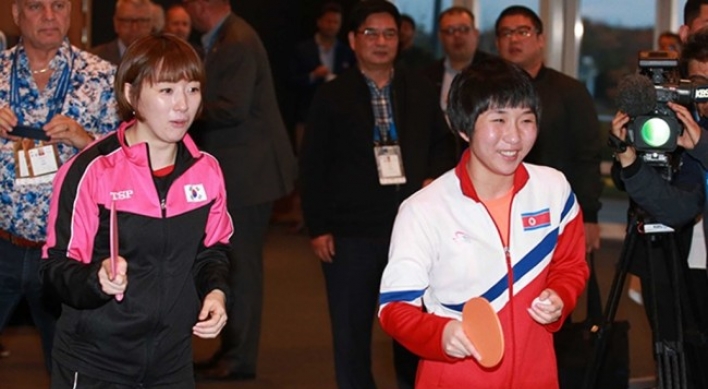 Koreas team up at table tennis worlds