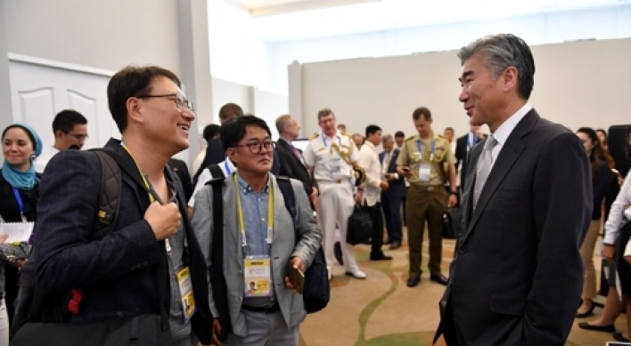 Amb. Sung Kim back in N. Korea for summit preparatory talks