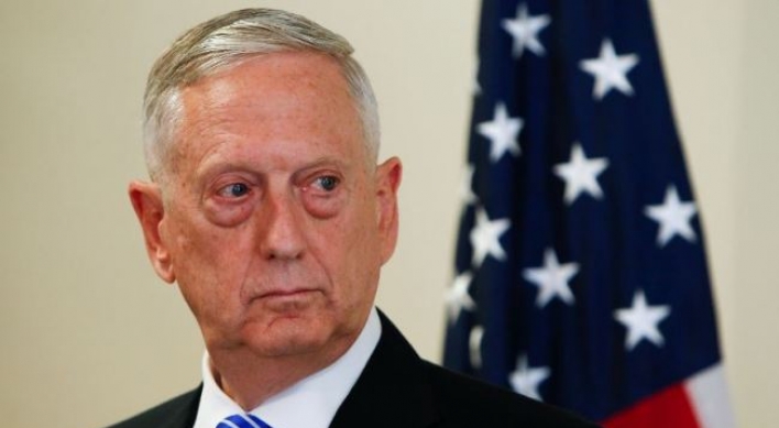 Mattis: US troops in Korea not issue to discuss with N. Korea