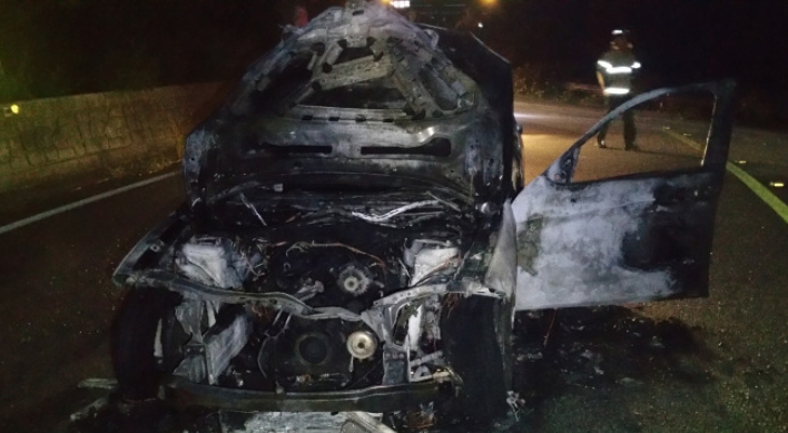 Another BMW car catches fire amid safety scandal
