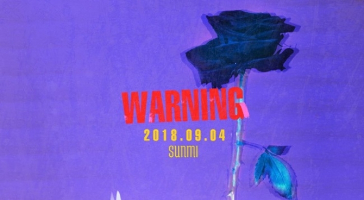 Sunmi to release new single, ‘Warning’