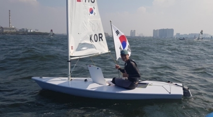 S. Korea's Ha Jee-min wins sailing goald in men's laser standard