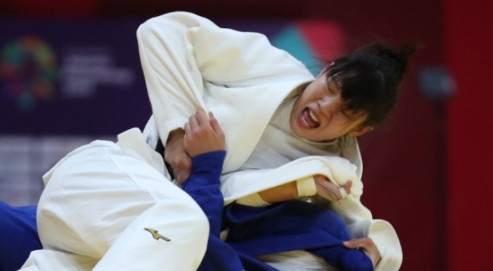 S. Korea bags 2 golds, 3 silvers in judo