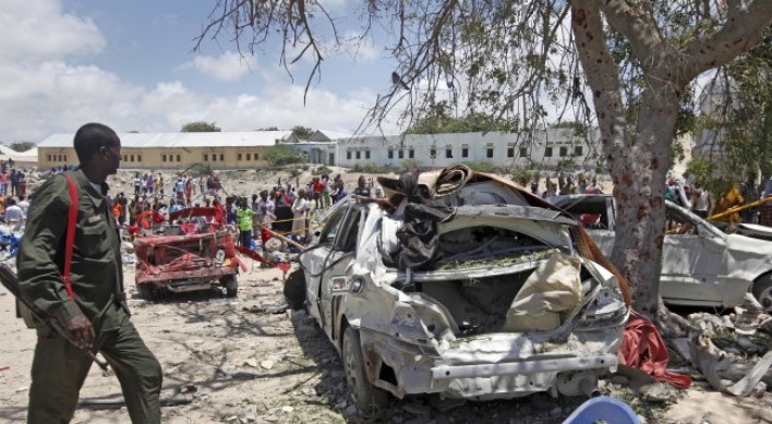 Suicide car bombing in Somalia's capital kills at least 6