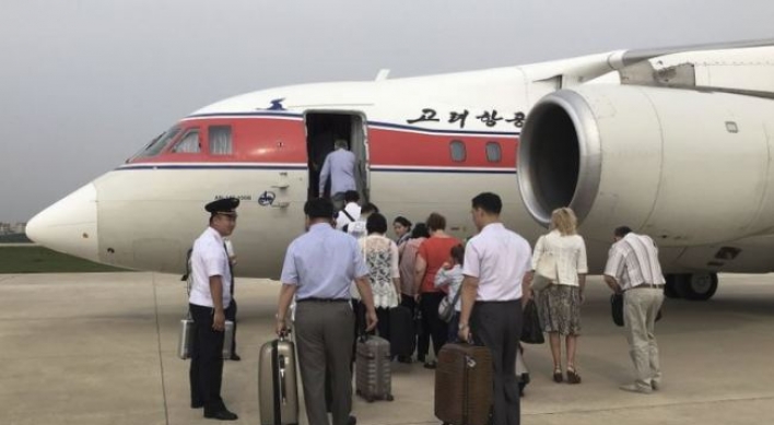 N. Korea increases flights to Pyongyang ahead of founding anniversary