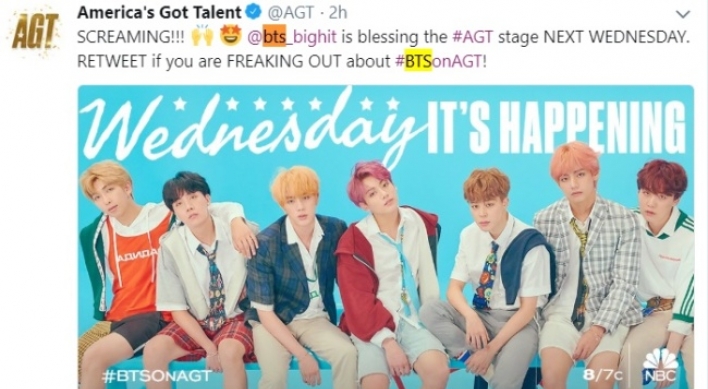 BTS to appear on ‘America’s Got Talent’
